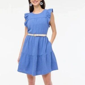 J Crew Factory Mini Gauze Dress Size 00 in Quiet Harbor